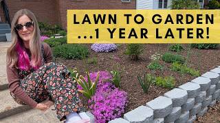 We turned our front lawn into an edible & native landscape...1 year update!