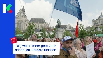 Verschillende scholen dicht door staking van leerkrachten