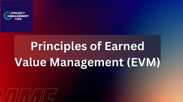 The three principles of Earned Value Management (EVM).