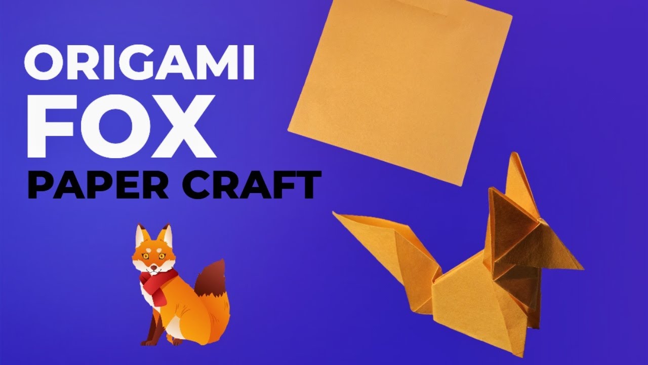 Origami Fox 🦊 Fold & Create Your Own Paper Fox DIY Tutorial ORG-007