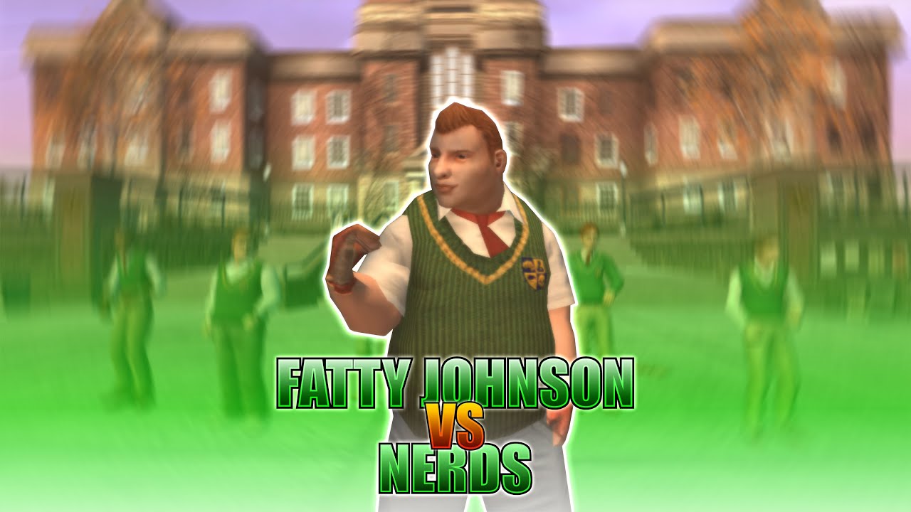 BULLY SE : Fatty Wrestler (J_Grappler_A + Bearhug) vs Nerds (No Earnest & Weapon) Full HD