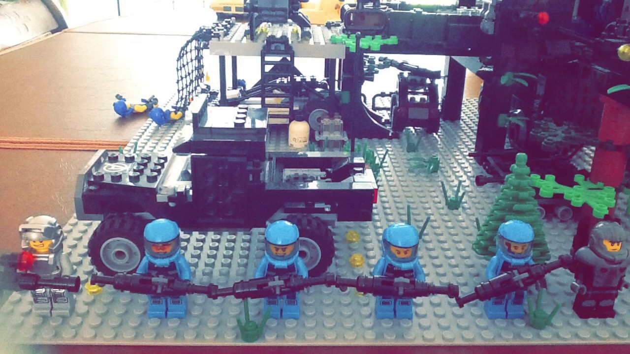 (MY LEGO PLANETARY DEFENCE FORCE BASE STOP MOTION MOC) JANGBRICKS INSPIRED!