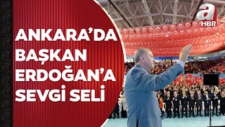 Ellerinde Bayraklar Dillerinde Başkan Erdoğana Sevgi Sloganları A Haber