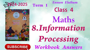 Ennum Eluthum 4th standard, Maths,Unit 8, Information Processing|Term 1(2024-2025)English medium