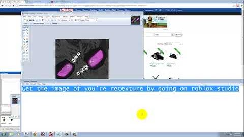 How to re texture on ROBLOX With paint.net!