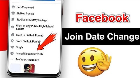 Facebook Join Date Kaise Change Kare | How To Change Facebook ID Join Date