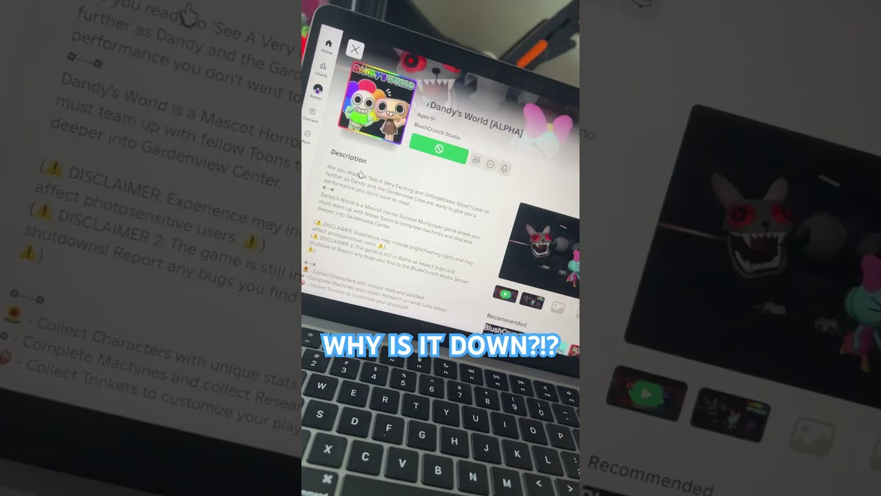 Dandy S World Is Down Roblox Sad