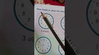 Class II Maths Draw the hands of the clock