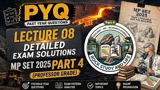 MP set 2025 question paper analysis for other geology exams #geology #mpsetexam