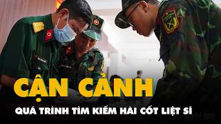 Cận cảnh quá trình tìm kiếm hài cốt liệt sĩ và lấy mẫu ADN tại công viên Lê Thị Riêng