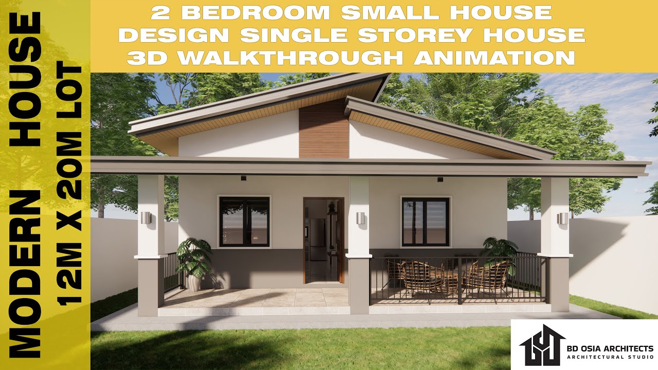 2 Bedroom Small House Design - YouTube