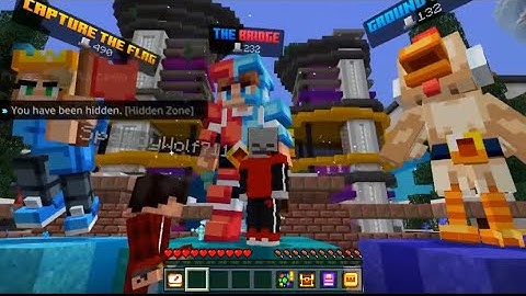 Minecraft PS4 Bedrock - Playing "THE BRIDGE" On HIVE For The FIRST TIME (I am Washed)