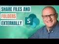 How to share files and folders externally in SharePoint and OneDrive