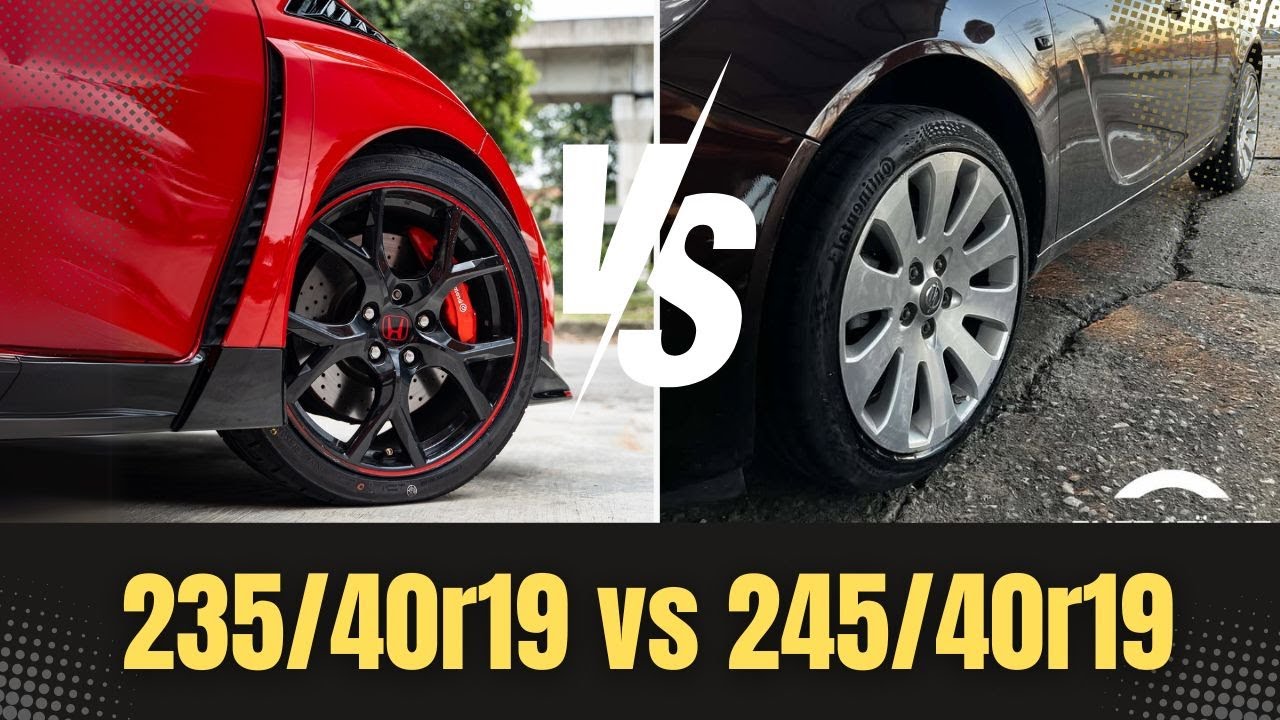 Switching From 235/40r19 To 245/40r19 - YouTube