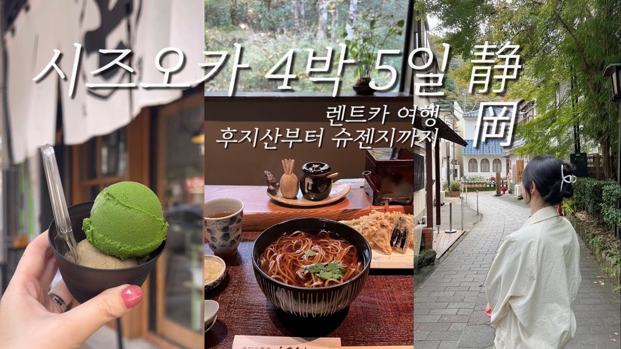 시즈오카여행 Vlog | 꽉 찬 4박 5일 일정, 꼭 다시 가고 싶은 맛집, 후지 사파리 파크🦒, 슈젠지 온천마을♨️, 후지산 골프