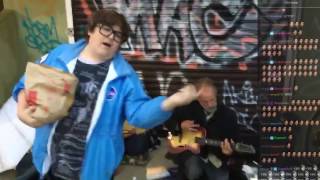 Andy Milonakis and Ice Poseidon freestyle rap with a homeless guy /w chat
