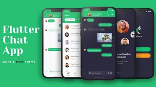 Chat/Messaging App Light and Dark Theme - Flutter UI - Speed Code