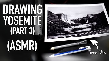 Landscape Drawing ASMR | Tunnel View | Yosemite