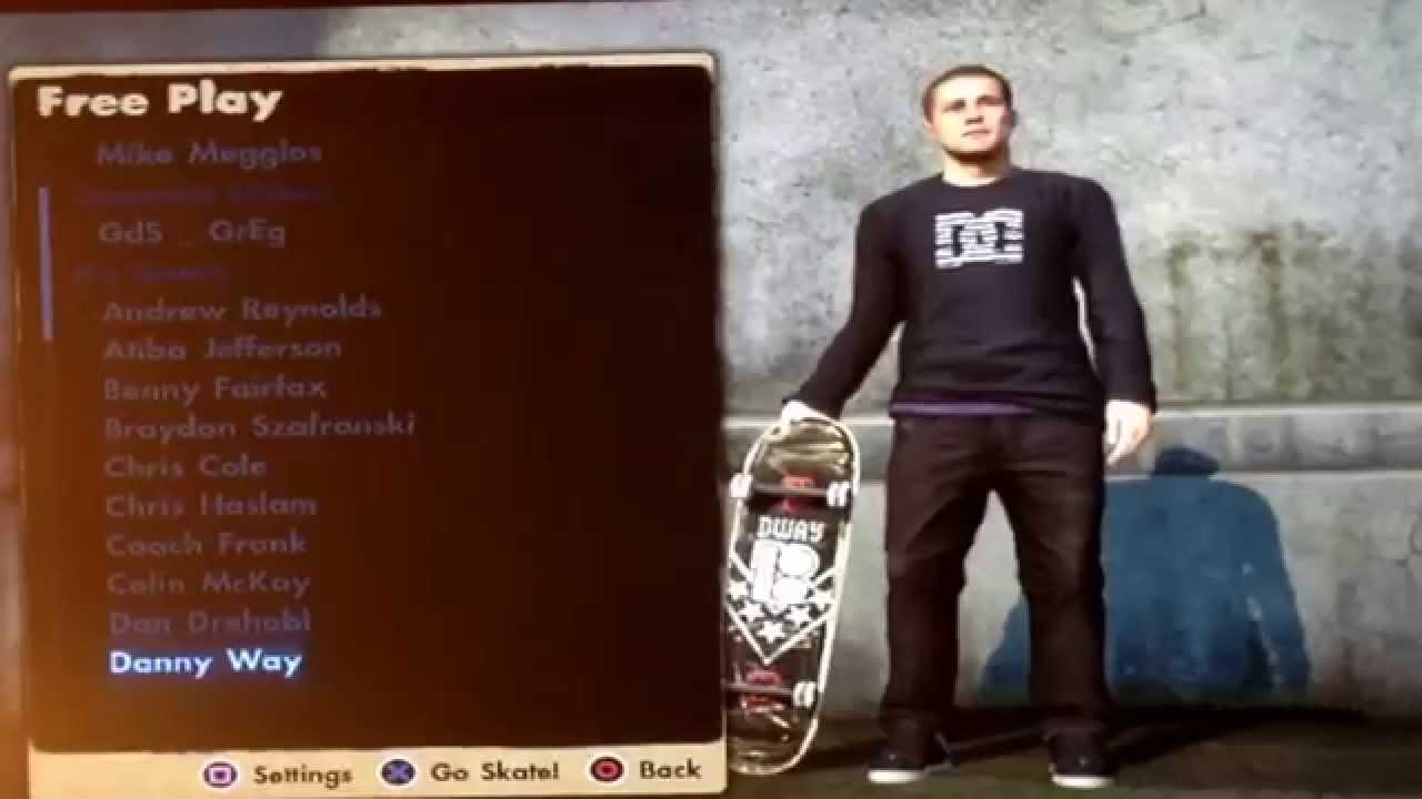 Skate 3 cheats and cool characters 