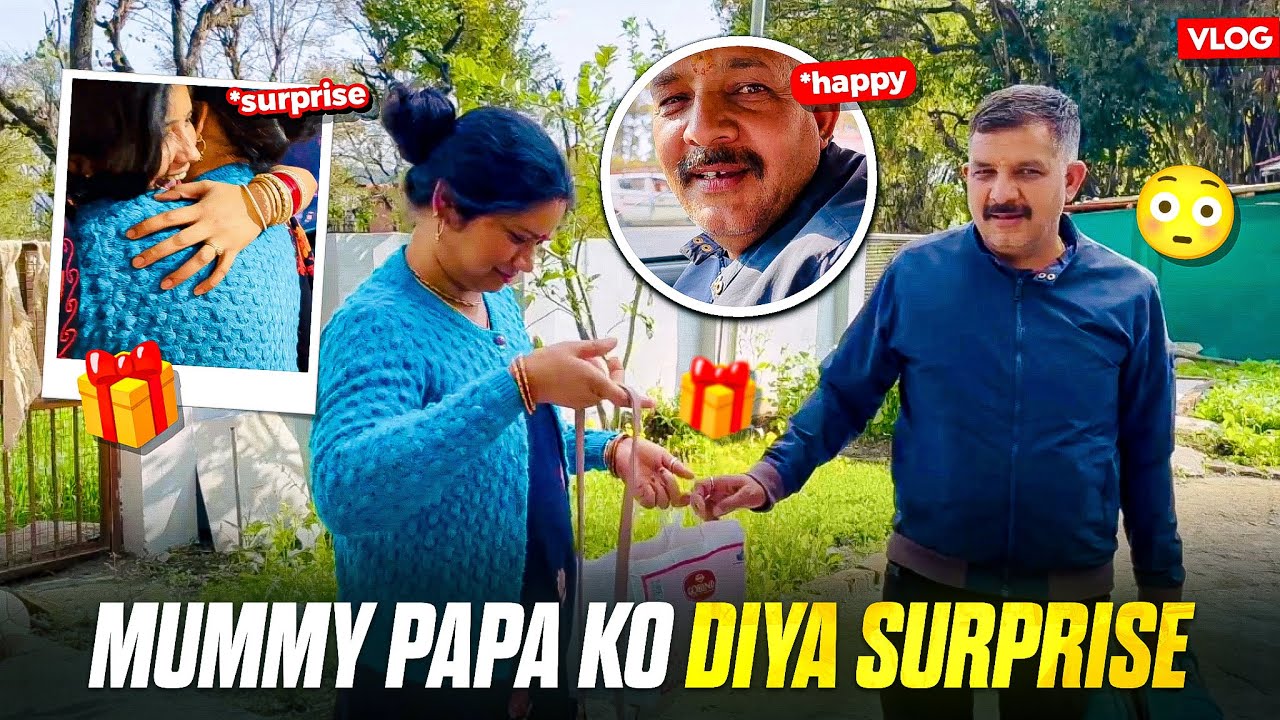 Surprise Diya mummy papa ko 🤩🥳// Chandigarh to Palampur