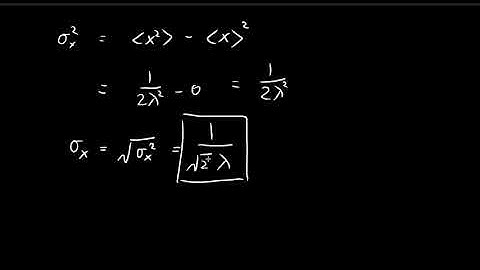 Problem 1.5c | Introduction to Quantum Mechanics (Griffiths)
