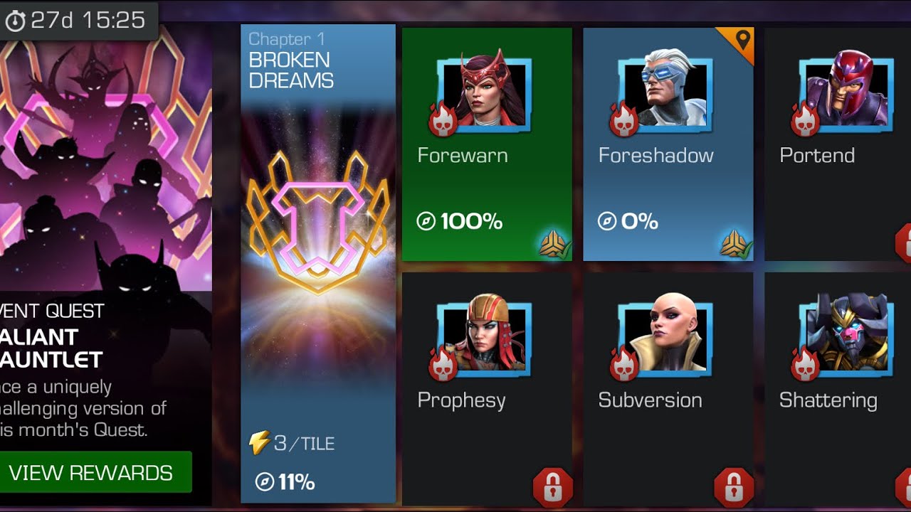 Valiant Gauntlet | Broken Dreams | Forewarn