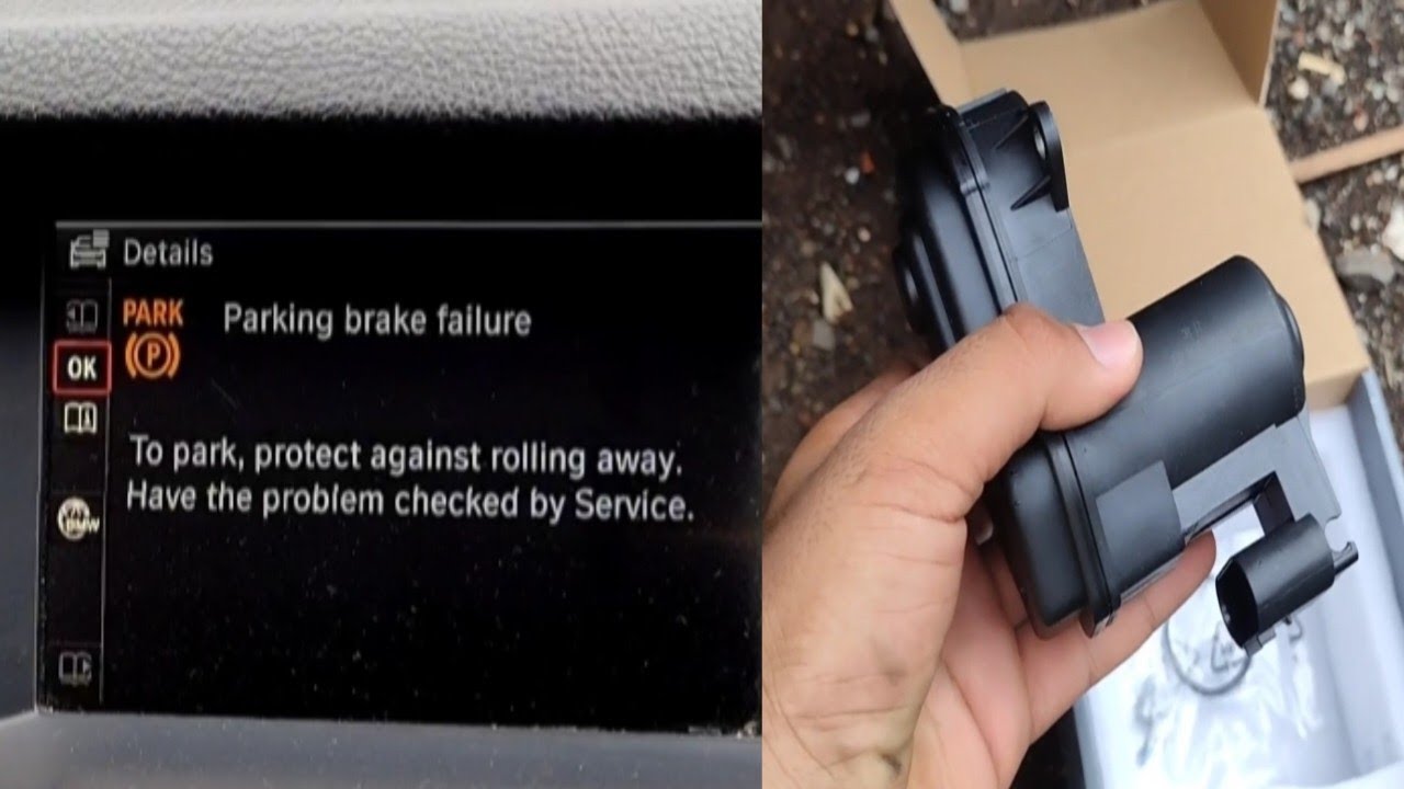 Parking Brake Failure in bmw 4805AF Right actuator Line disconnection