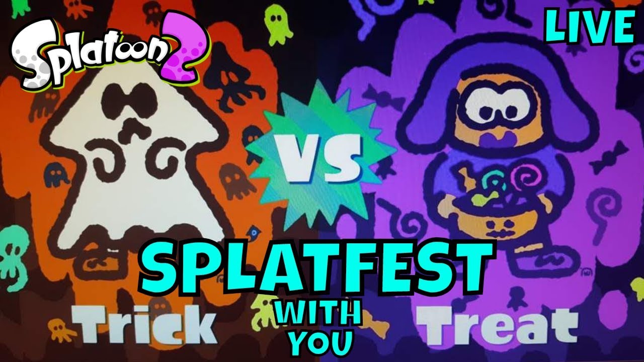 SPLAT N SPOOK [] TRICK VS TREAT SPLATFEST [] SPLATOON 2 - YouTube