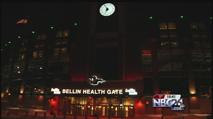 Bellin Gate at Lambeau Field Turns Red