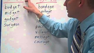 s and soft c and g in the final syllable SA sort 40