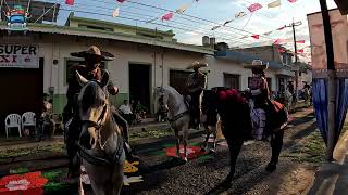 Los charros en el desfile de la feria Zapotiltic 2026