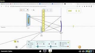 Concave mirror Magnification calculation