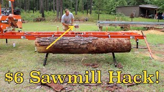 This Simple Sawmill Hack will keep you Cutting All Day!!