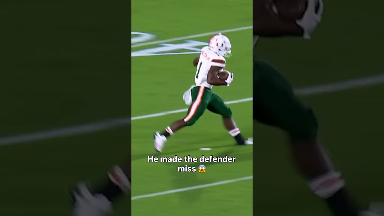 That run was elite 🤩 #miami #miamihurricanesfootball  #football #accfootball #collegefootball