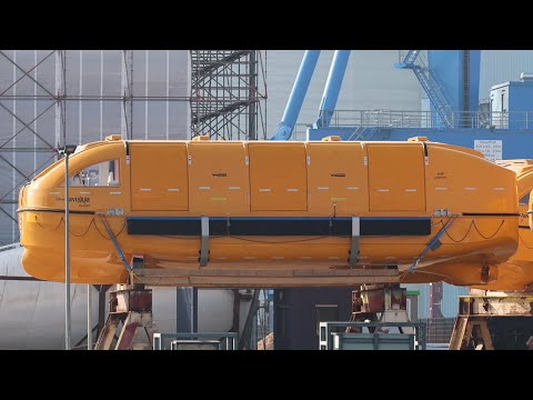 The first Disney Adventure Lifeboats are in the House | Spotted at Meyer Werft Shipyard Wismar