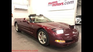 2003 Corvette  SOLD SOLD SOLD  50th Anniversary Convertible Manual Mag Ride 22k kms Munro Motors screenshot 5