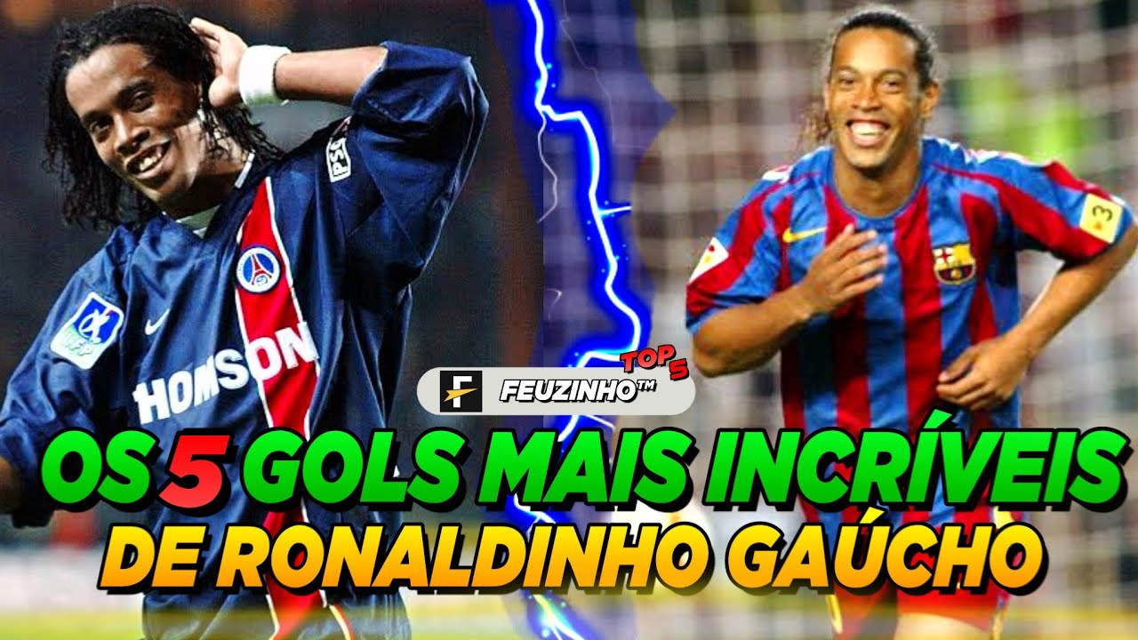 OS 5 GOLS MAIS INCRÍVEIS DE RONALDINHO GAÚCHO!! YouTube OS 5 GOLS MAIS INCRÍVEIS DE RONALDINHO GAÚCHO!! YouTube