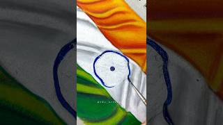Tutorial: How to draw 3D Indian flag🇮🇳 #Shorts #Trending screenshot 5
