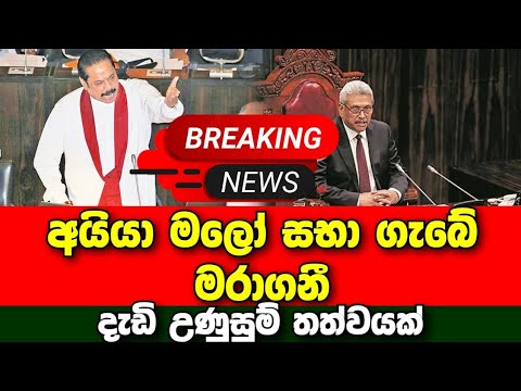 Breaking News | Special news about Prime Minister Mahinda and President Gotabhaya | Sirasa news