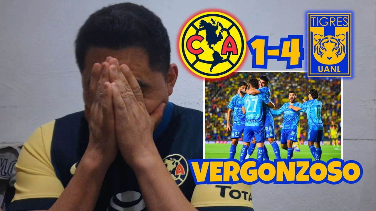 ❌GOLEADOS A DOMICILIO❌ Reacciones América 1-4 Tigres Liga MX Jornada 8