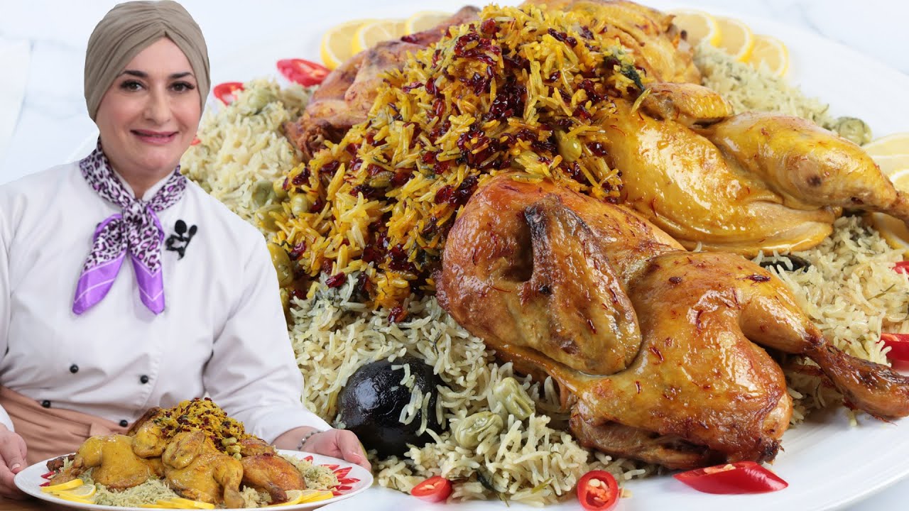 أرز باقلا بالدجاج المحمر اللذيذ طبق مميز والطعم راااائع | منال العالم