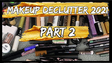 Makeup Declutter 2021 Part 2 | Mascara, Eyeliners and Brow Products!