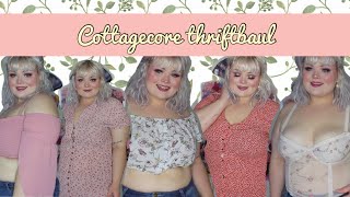 Huge Plus Size Cottagecore Try On Thrift Haul