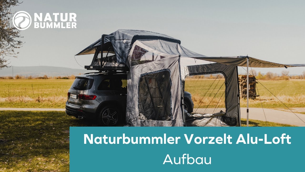 Naturbummler Alu-Loft Vorzelt | Aufbau
