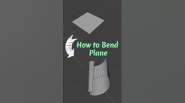 Bend a plane in Blender using Simple Deform: how? #blender3d #tutorial #blendertips #simulation