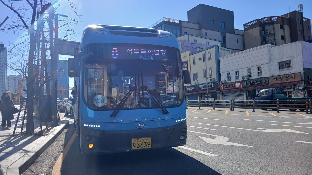 부산8번 (차고지~에덴금호아파트)까지 주행 