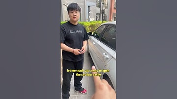 The car door won’t open, one solution!#driving #tips #howto #manual #skills #car