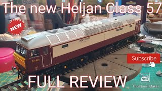 Heljan Class 57 (new release) full DC review of  57601 including running test and body removal