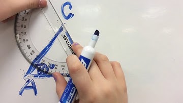 How to draw an acute triangle with a ruler and a protractor