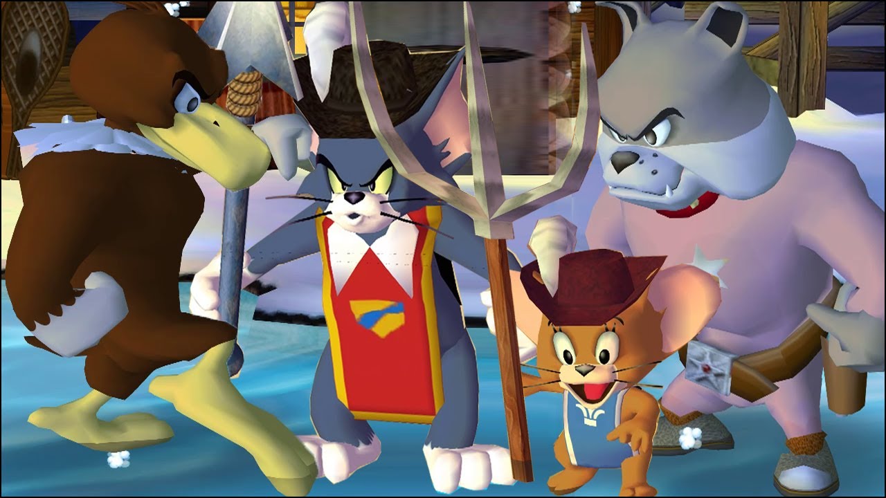 Tom and Jerry in War of the Whiskers Spike Vs Tom Vs Eagle Vs Jerry (Master Difficulty)